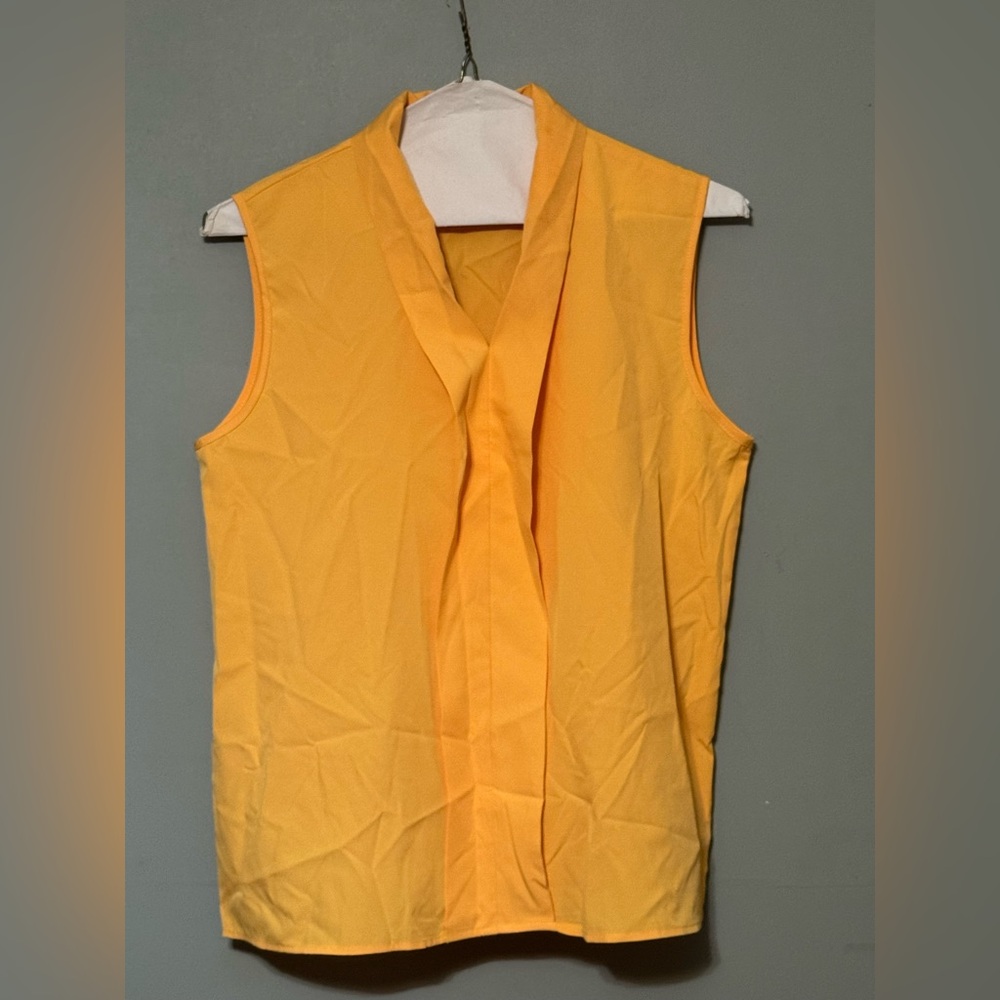 Sunny Yellow Sleeveless Blouse
